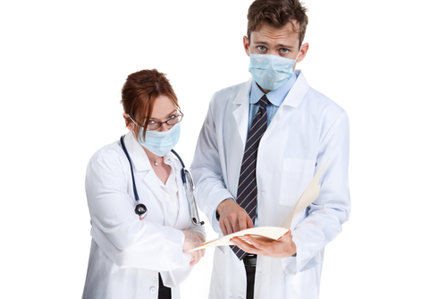 Doctors with surgical masks